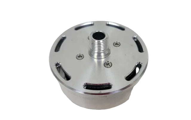 HOPPO'S Billet compressor filter housing - 1/4 npt - Sold Each