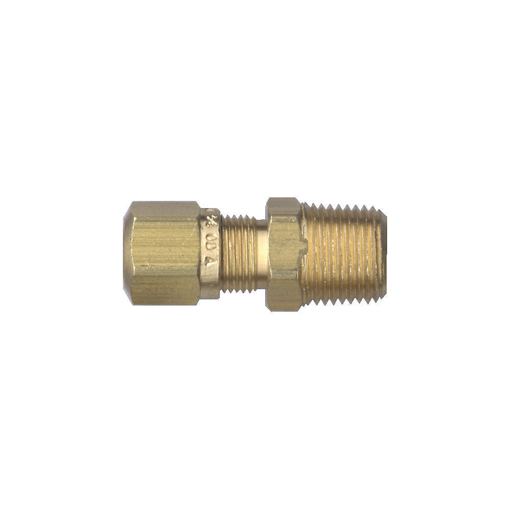 3/8 Hardline to 1/4 NPT male Compression DOT fitting