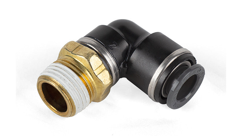 Elbow Male – 3/8″ MNPT x 3/8″ PTC – DOT