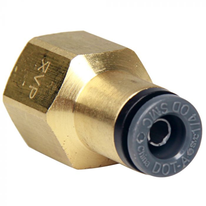 Straight Female – 1/4″ FNPT x 1/4″ PTC – DOT
