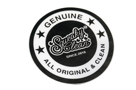 SqueakyClean True original design 3 inch mate finish sticker.